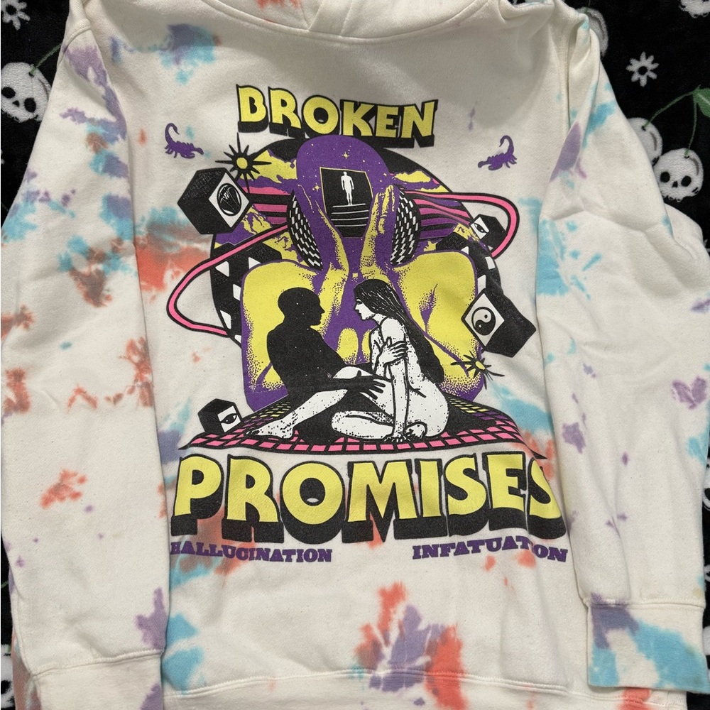 Broken Promises Tie-Dye Hoodie